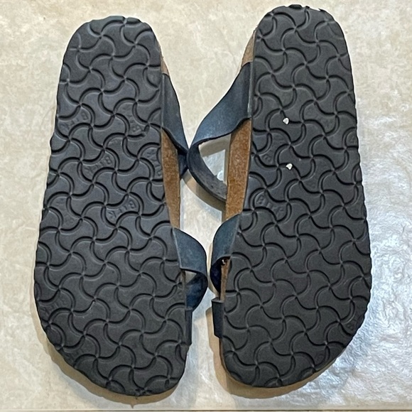 Birkenstock Birkis Mayari Blue Strap Leather Sandal US Women Sz 8 Well-Worn - Picture 2 of 4